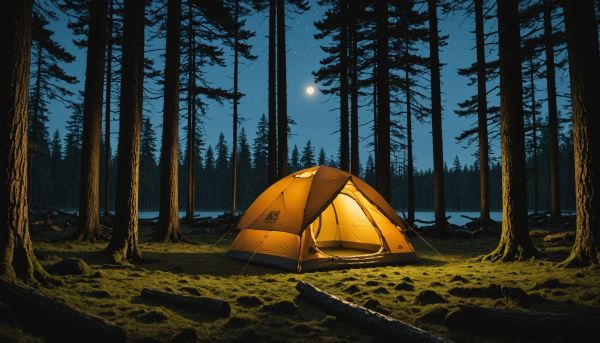 Nuit en tente sauvage
